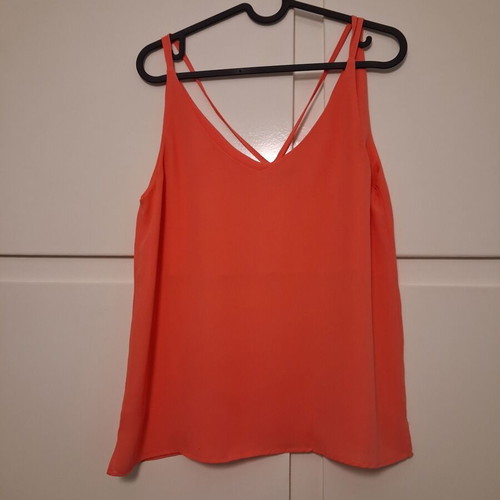 Women's top with thin straps coral like new