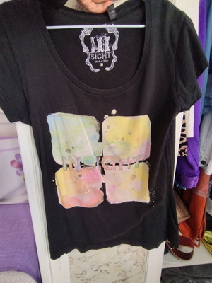 Insight black blouse size S used, loose fit