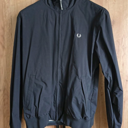 Fred Perry Polyester Jacket used, size Medium, blue