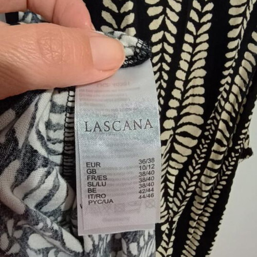 Lascana blouse size M like new, black and beige