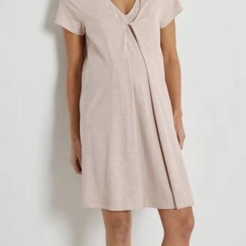 Nursing nightgown La Redoute Collections new, beige and pink, size S