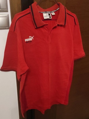 Puma men's shirt like new, size M, black and red