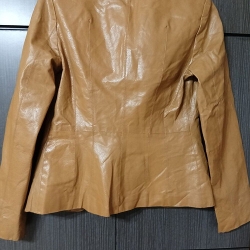 Leather jacket Vero Moda size S 38 beige like new