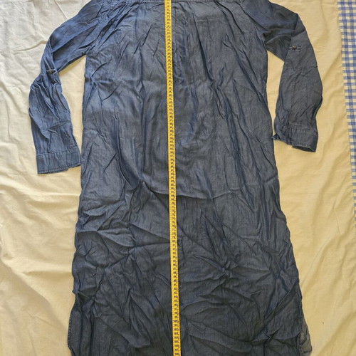 Please shirt dress blue denim used, size M