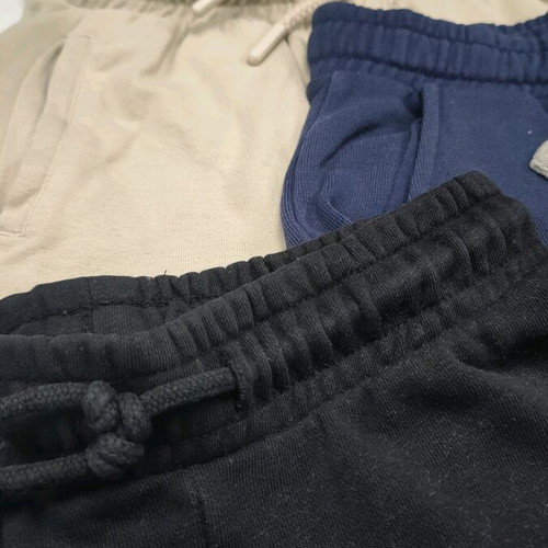 Shorts like new, pack of 3, size 116, black, beige, blue