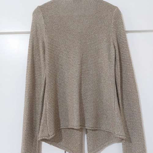 Knit cardigan Mia size M like new, gold beige