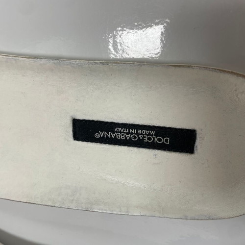 Dolce & Gabbana men leather sneakers like new, white, size 42.5