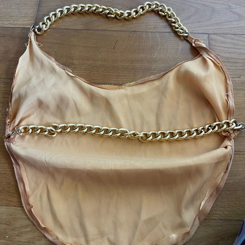 Bustier black, gold or platinum and beige shorts used, size S