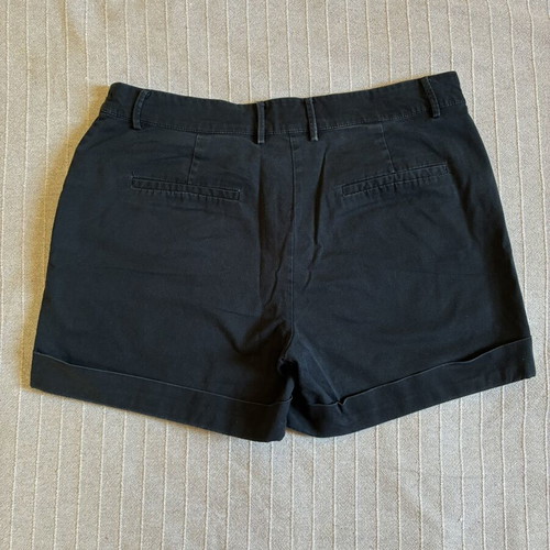 Mango dark blue stretch chino shorts size 38 M like new