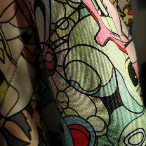 Lotus leggings used, multicolor, size S