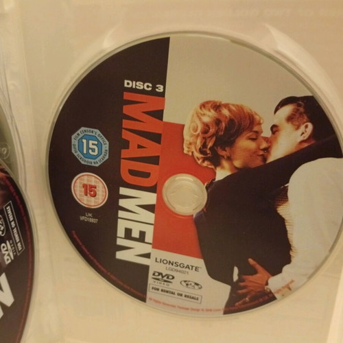Mad Men Season 1 DVD three disc set used with subtitles