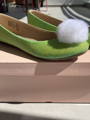 Tinker Bell ballerinas new, size 37, green and white