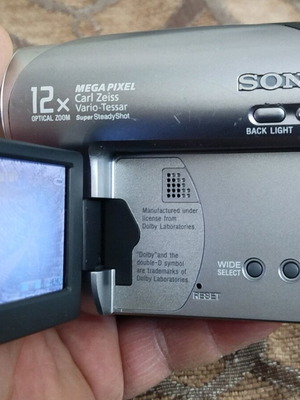 DVD Sony video camera used without battery and charger