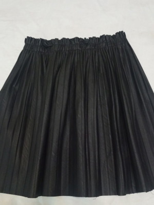 Mini skirt used, faux leather, size S