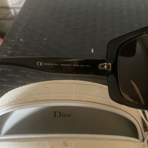 Dior vintage tortoiseshell sunglasses like new, green-gray lenses
