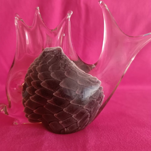 Murano vintage glass tropical fish sculpture by Franco Moretti like new