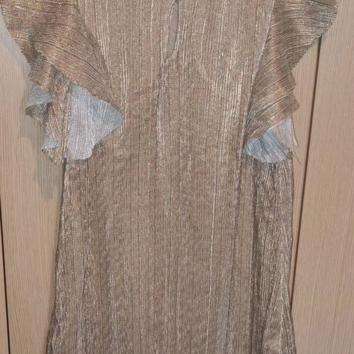 Gold dress H&M for girls like new, size 140 cm