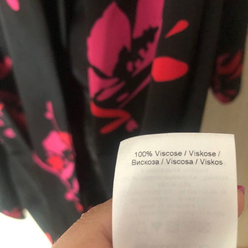 Ganni bow-tie viscose dress size 38 like new, black