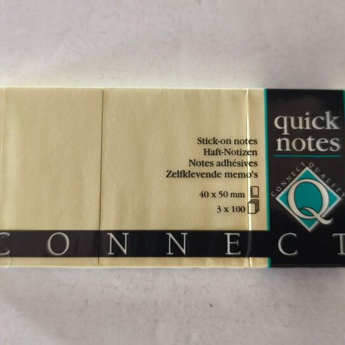 Connect sticky notes set 2 pcs 3x100 sheets 4x5cm new