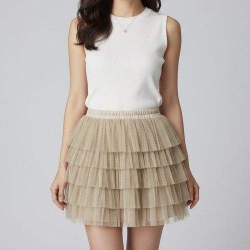 Tutu tulle skirt Zara Girls gold like new