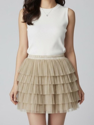 Tutu τούλινη φούστα Zara Girls χρυσαφί σαν καινούργιο