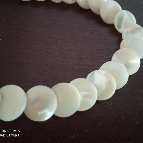 Vintage necklace with shell stones used