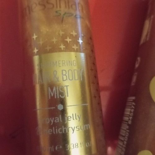 Skin Glow body oil 100 ml, Nuxe dry oil 10 ml, Messinian shimmering mist 100 ml set