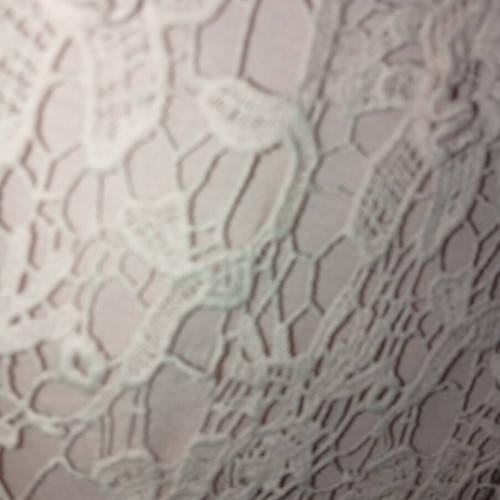 Yessica Pink Lace Blouse Tunic new, floral lace overlay