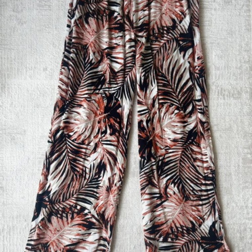 Women's pants like new, size S, black and orange