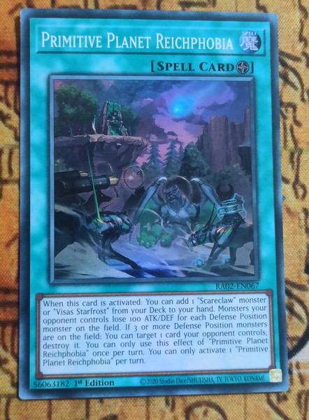2) Primitive Planet Reichphobia (Super Rare, Yugioh)