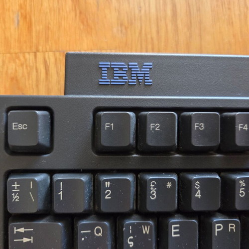 IBM KB-7953 keyboard used, black, vintage 1998