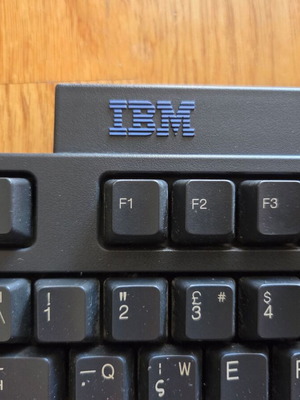 IBM KB-7953 keyboard used, black, vintage 1998
