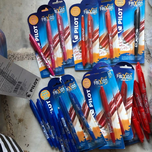 Pens various colors new with erasable ballpoint