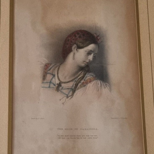 Authentic engravings like new, set of two framed