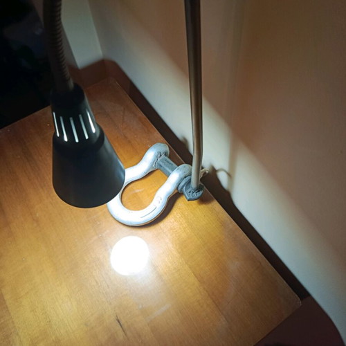 Handmade table lamp made to order from aluminum and iron