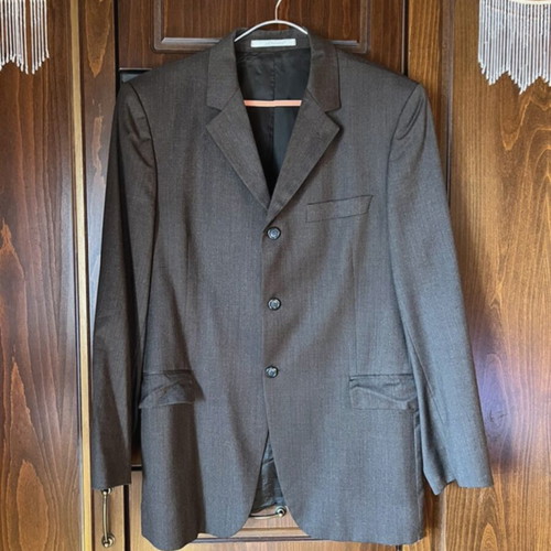 Rococo men's suit like new, brown-gray, size 48, 100% virgin wool