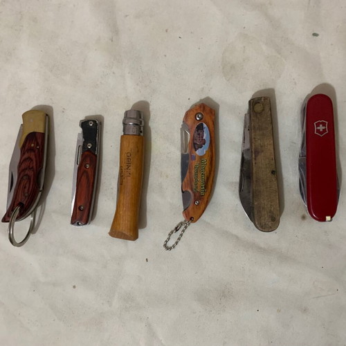 Vintage pocket knife set used collection