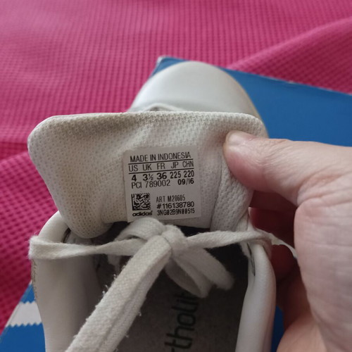 Adidas Stan Smith sneakers used, white, kids size 36