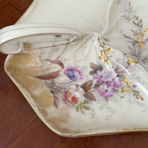 Πιατέλα Limoges Art Nouveau 1900-1920 σαν καινούργια, χειροποίητη ζωγραφική