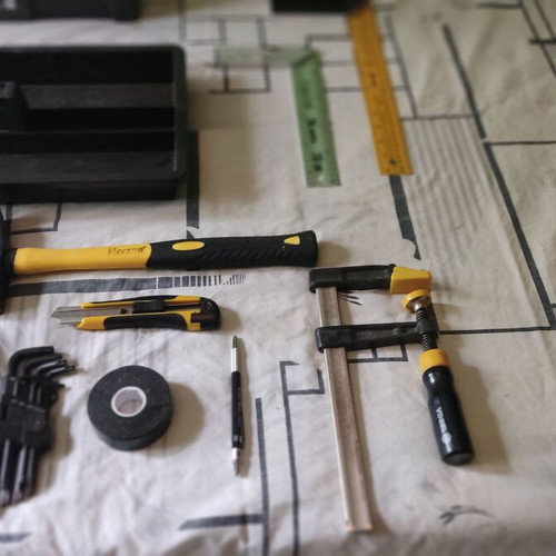 Parkside toolbox set with tools like new