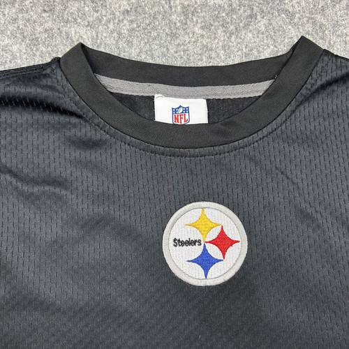 Pittsburgh Steelers NFL Mesh Pullover used, AFC North Y2K streetwear top M
