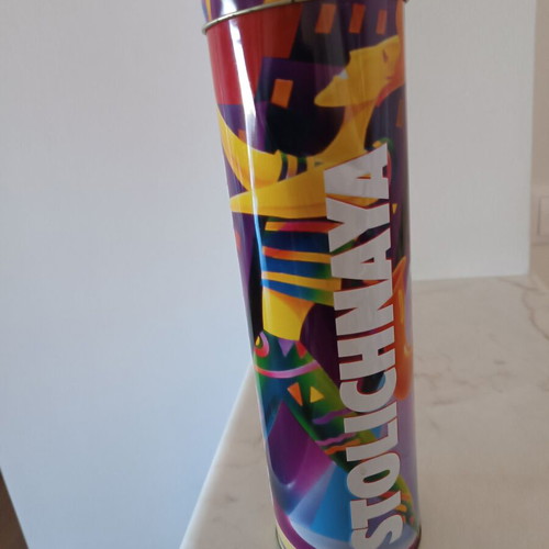 Metal vodka box like new, height 30cm