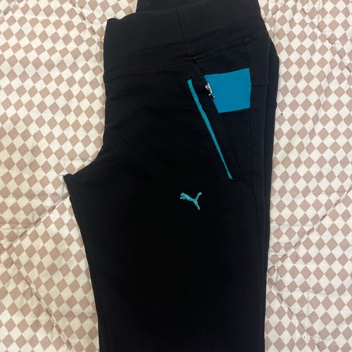 Puma black tracksuit like new with blue details size M