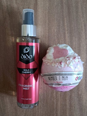 Body Mist και Bubble Bath καινούργια, άρωμα άγριο κεράσι