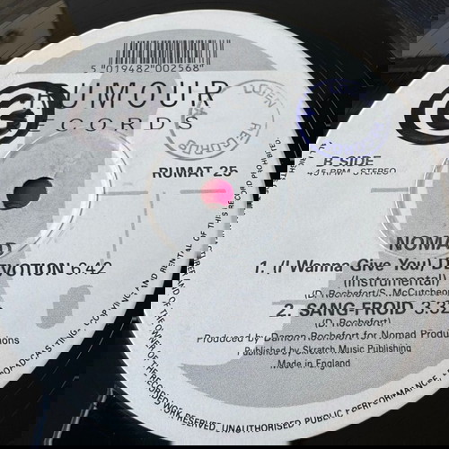 Nomad (с участието на Mc Mikee Freedom) - Искам да ти дам отдаденост, 12" макси сингъл