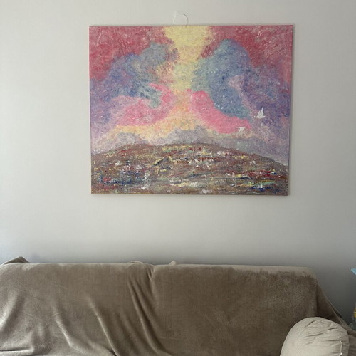 Dreamy Sunset Handmade Painting
