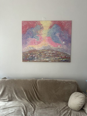 Dreamy Sunset Handmade Painting