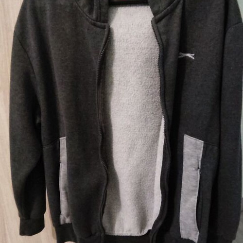 Slazenger Kids' Hoodie Size 13, Like New, Dark Gray with Pockets