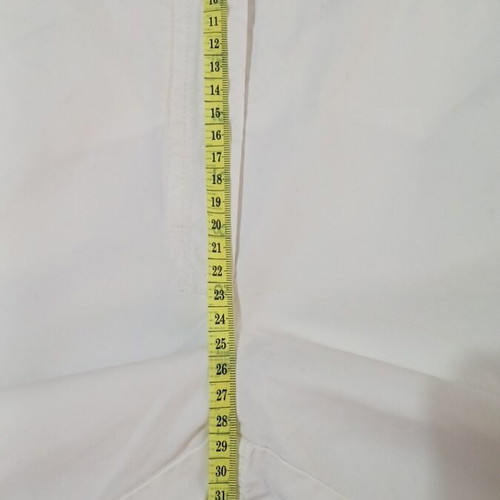 Trussardi Sport women's pants used, cotton, straight fit, white, size M
