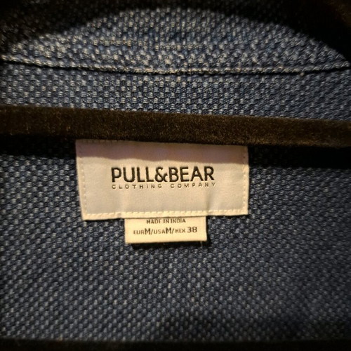 Blue denim-style shirt Pull & Bear like new